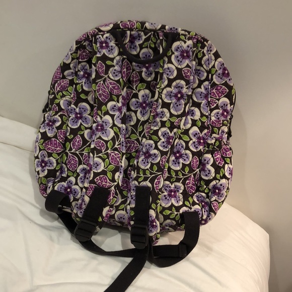 Vera Bradley purple flower backpack - Picture 3 of 3